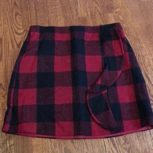 Jcrew checkered skirt